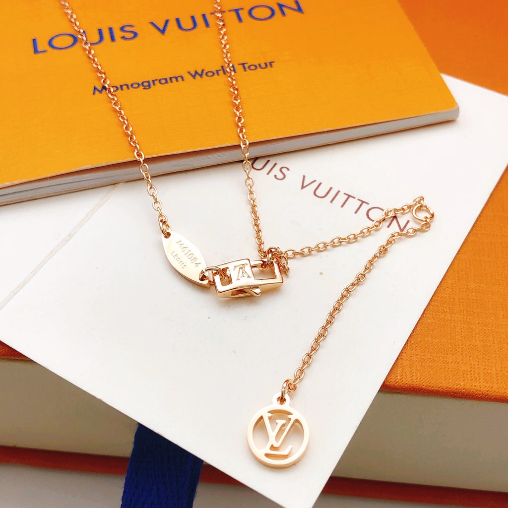 Louis Vuitton Rose Gold-Tone Gold-Tone White Mother-of-Pearl Necklace - album image 2