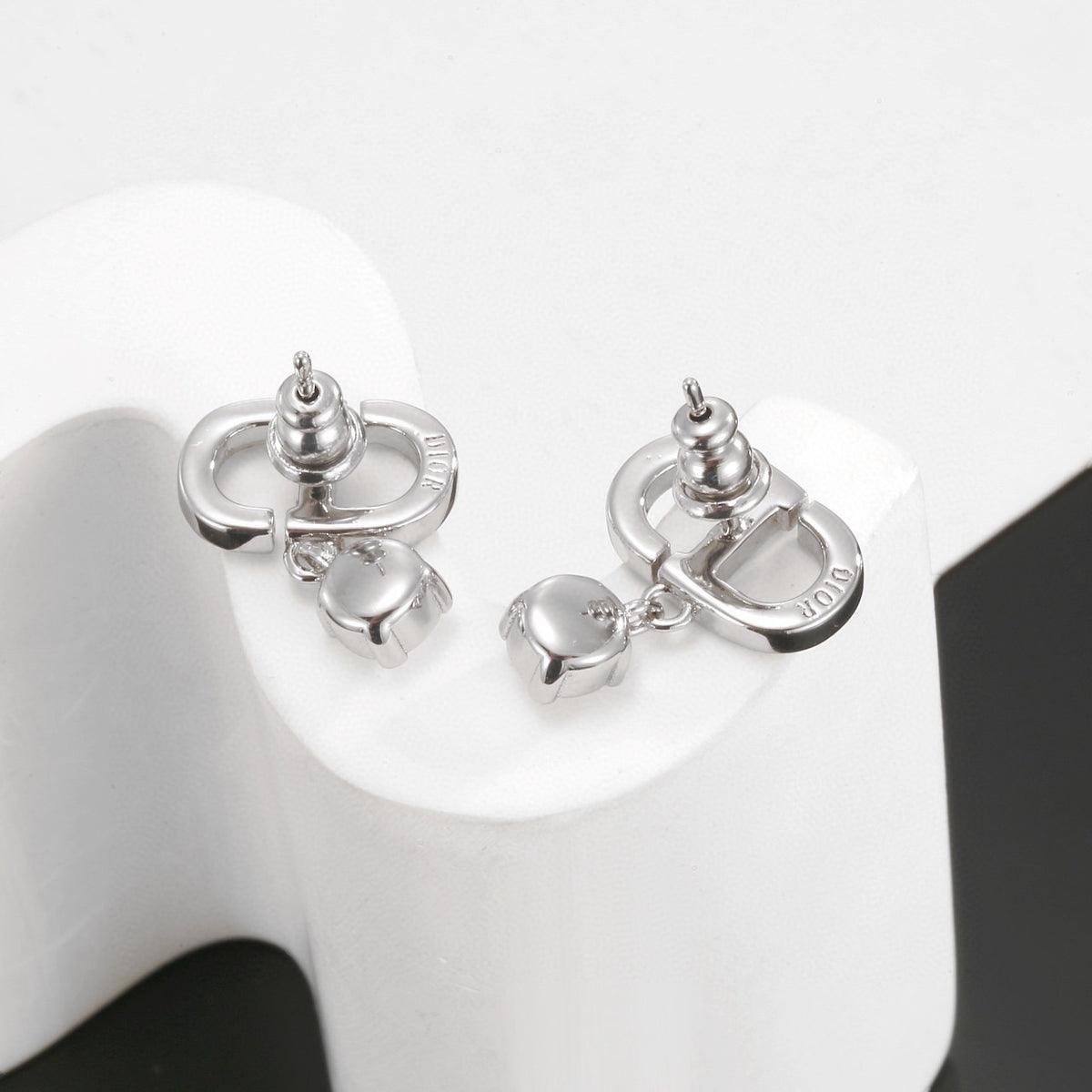 Dior Crystal Bow Stud Earrings - product image 6