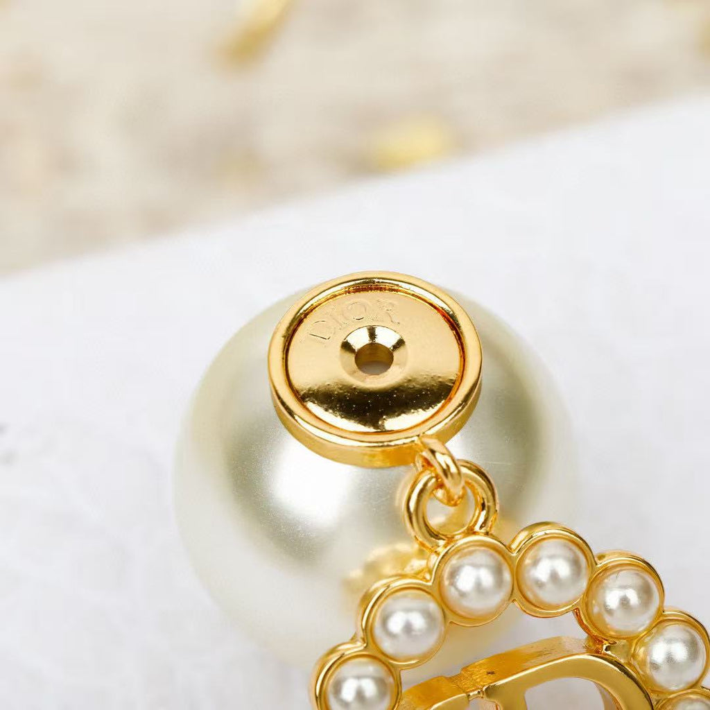 Dior Crystal Circle CD Tribales Earrings - product image 3
