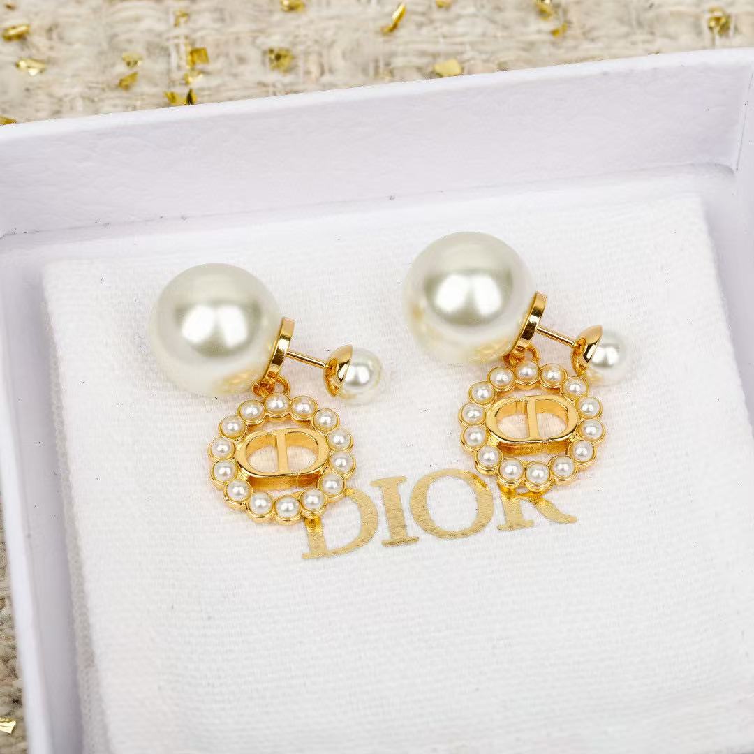 Dior Crystal Circle CD Tribales Earrings - product image 1