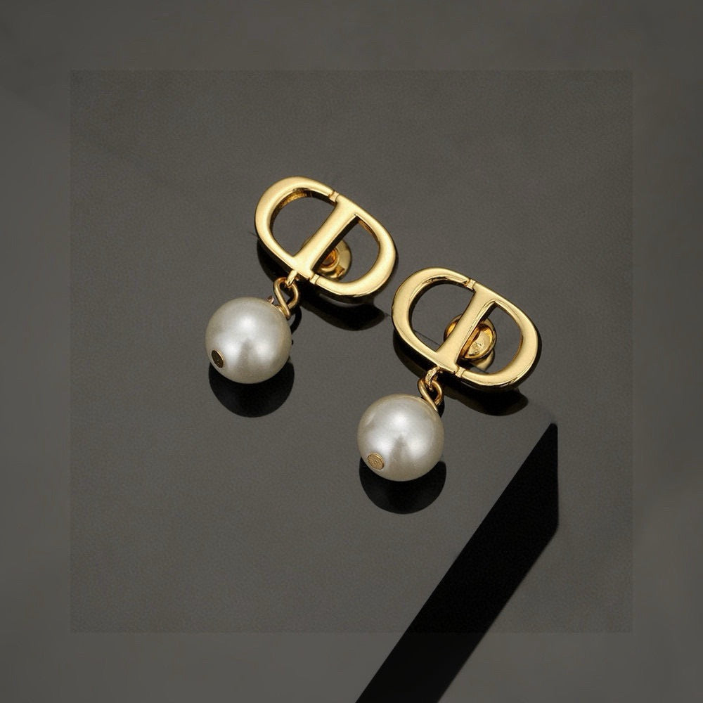Dior Diagonal CD Pearl-Look Earrings - product image 16