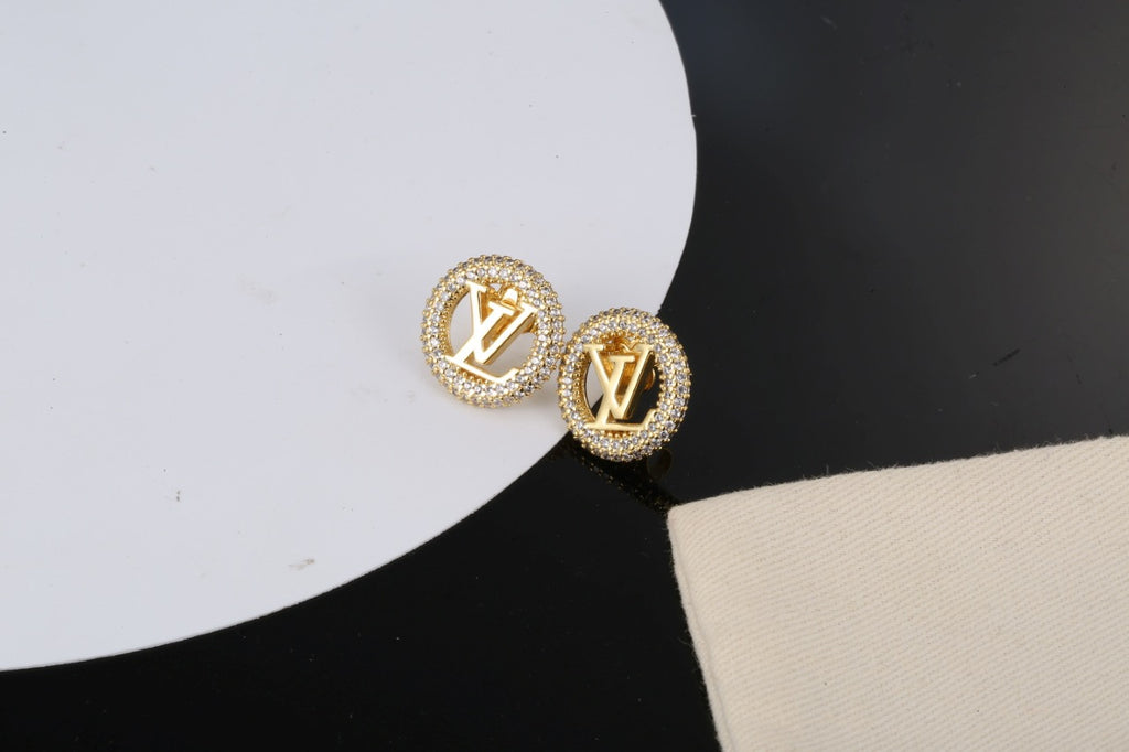 Louis Vuitton LV Letter Stud Earrings - album image 6
