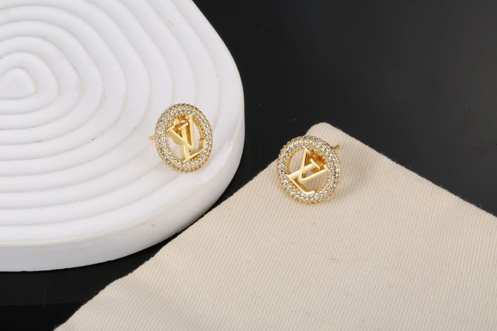 Louis Vuitton LV Letter Stud Earrings - album image 4