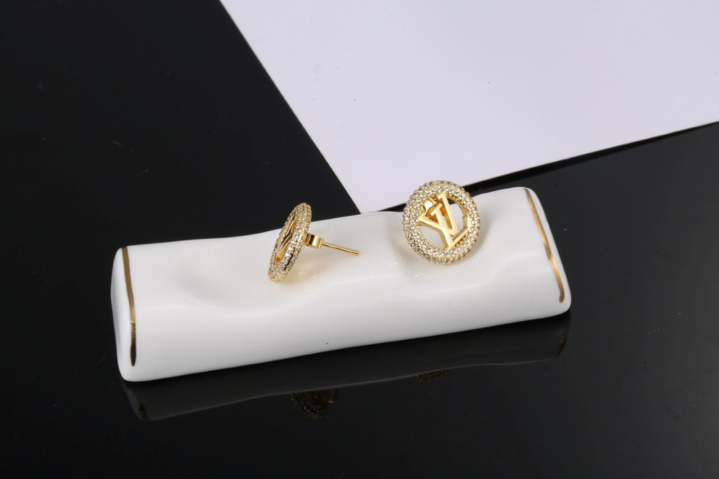 Louis Vuitton LV Letter Stud Earrings - album image 7