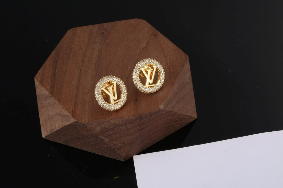 Louis Vuitton LV Letter Stud Earrings - album image 2