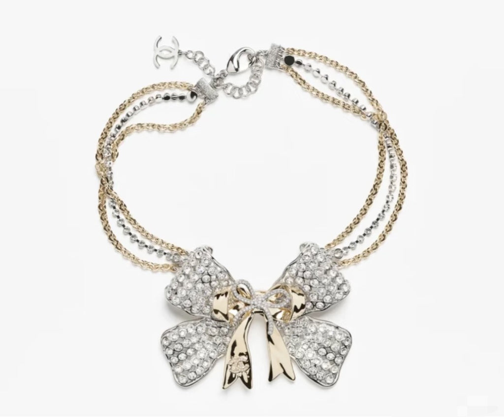 Chanel Bow Butterfly Chain Necklace - album image 1
