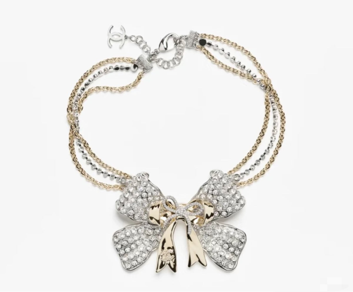 Chanel Bow Butterfly Chain Necklace - album image 1