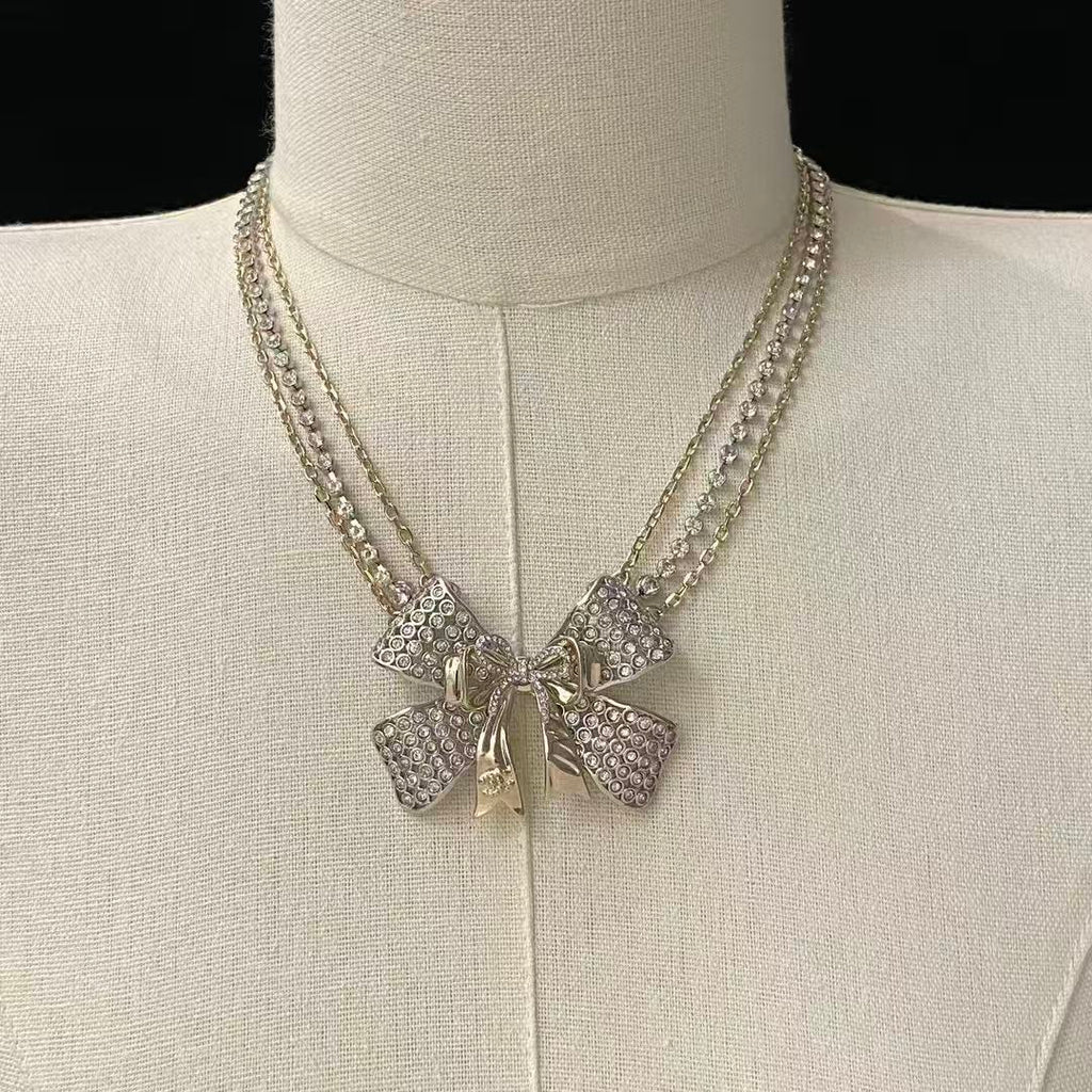 Chanel Bow Butterfly Chain Necklace - album image 5