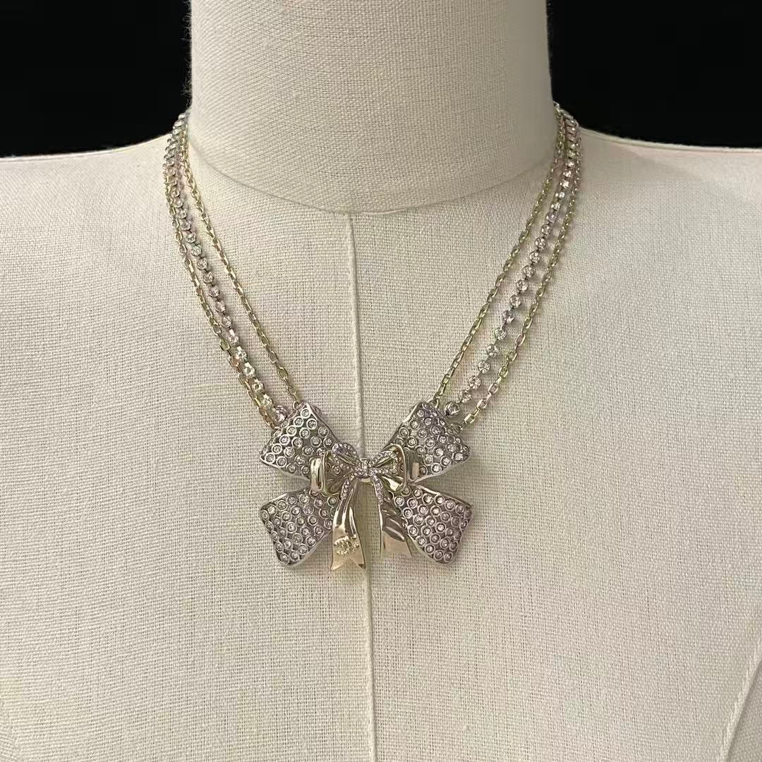 Chanel Bow Butterfly Chain Necklace - album image 5