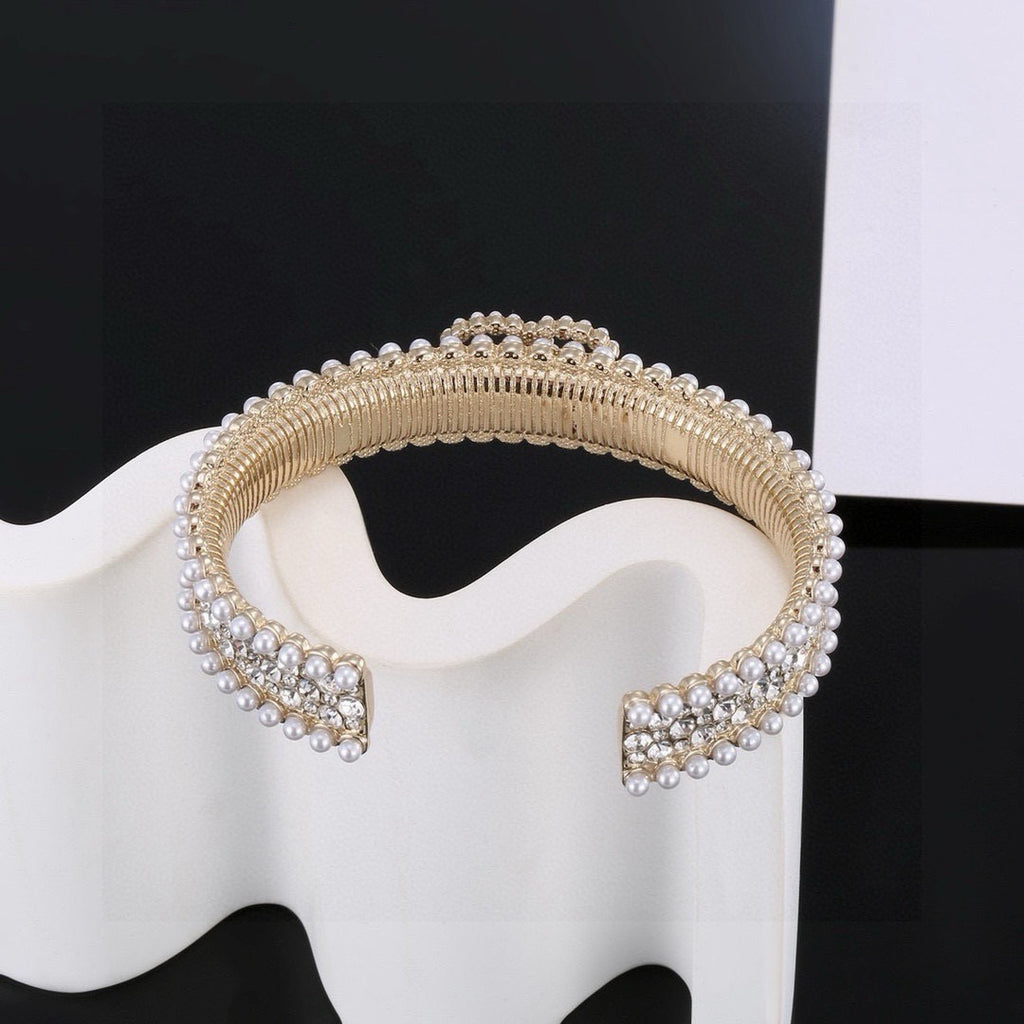 Chanel Pearl Crystal Accent Bangle - album image 5