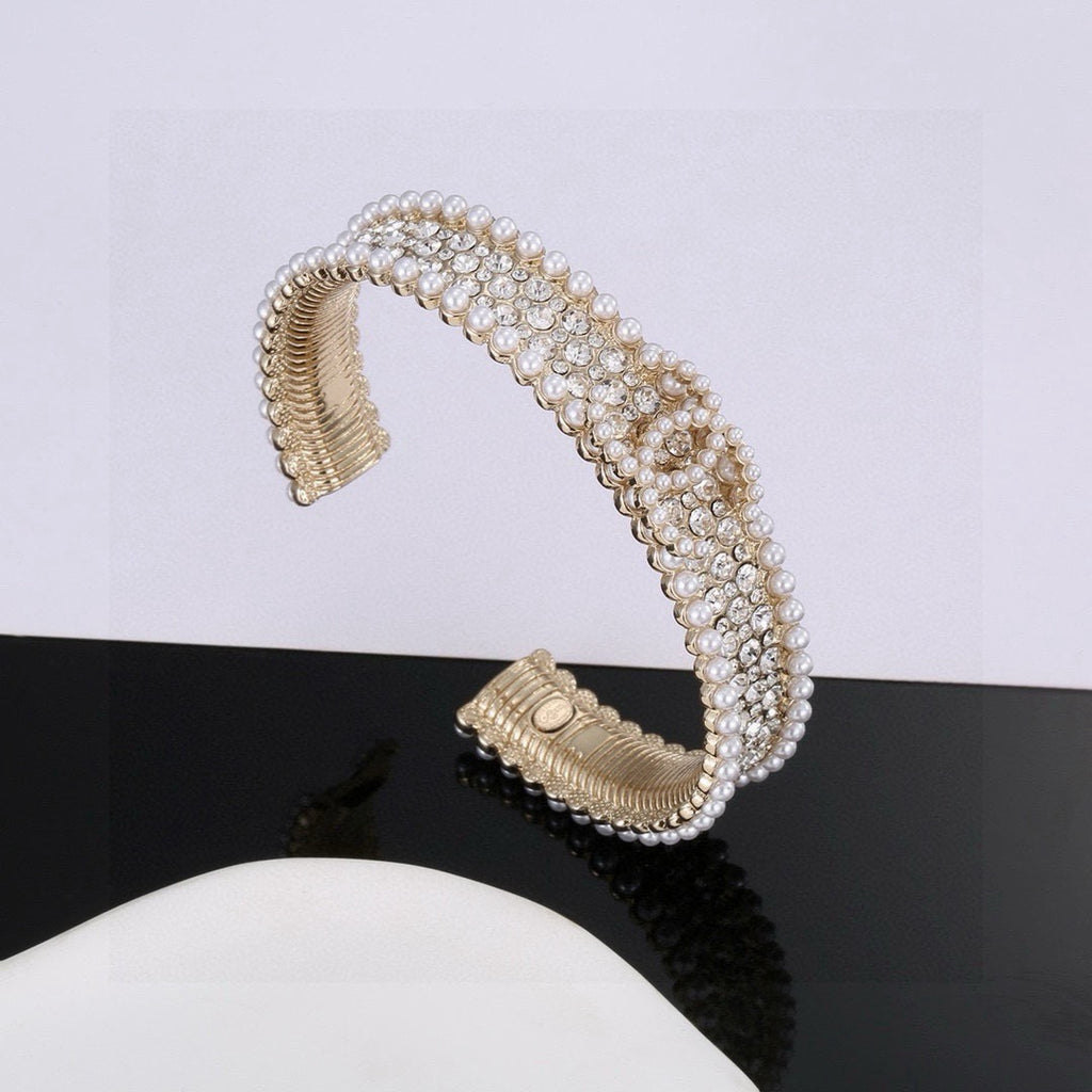 Chanel Pearl Crystal Accent Bangle - album image 6