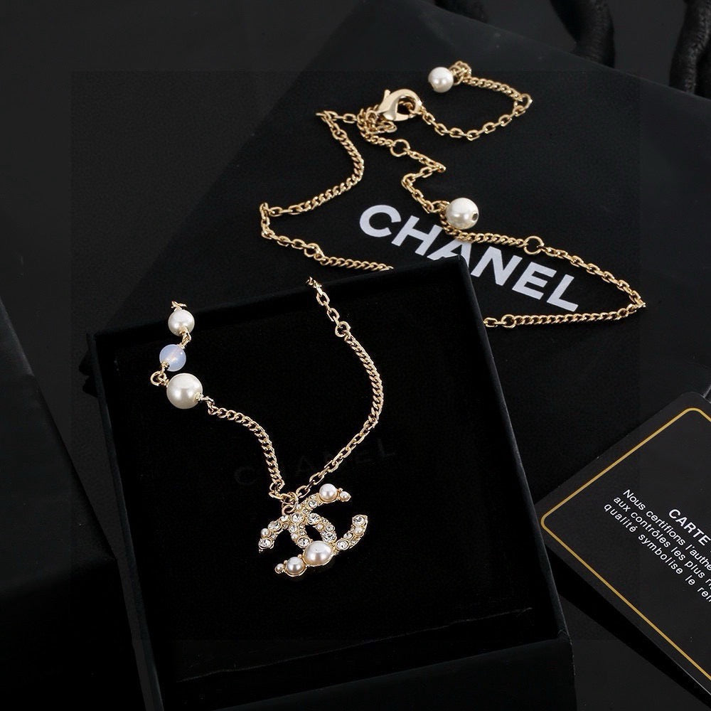 Chanel Interlocking C Pearl Necklace - album image 2