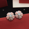 Chanel Camellia Pink Flower Earrings - album image 1