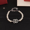 Chanel Silver-Tone Pearl Bracelet - album image 1