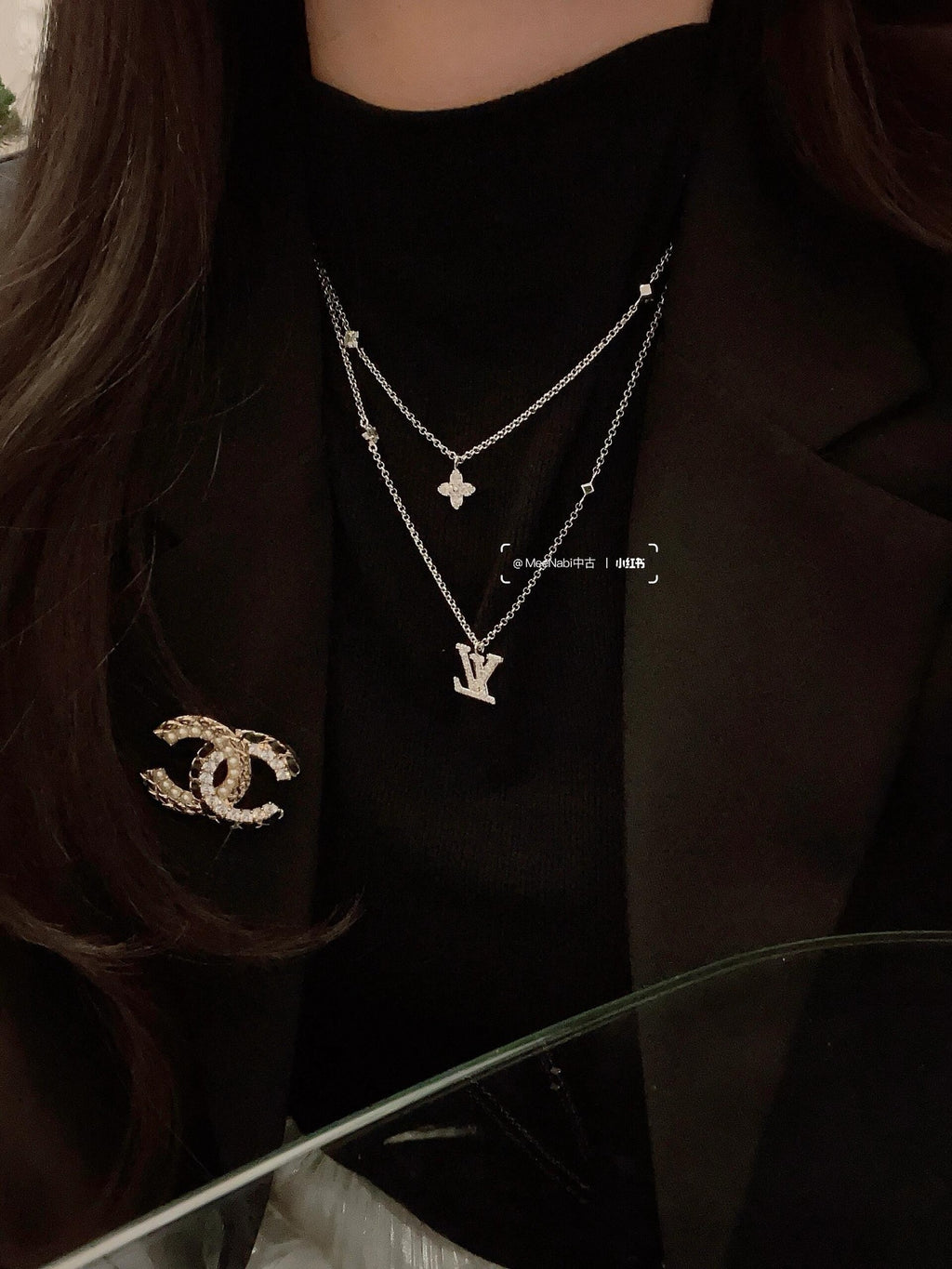 Louis Vuitton Silver-Tone Double-Layer Necklace - album image 9