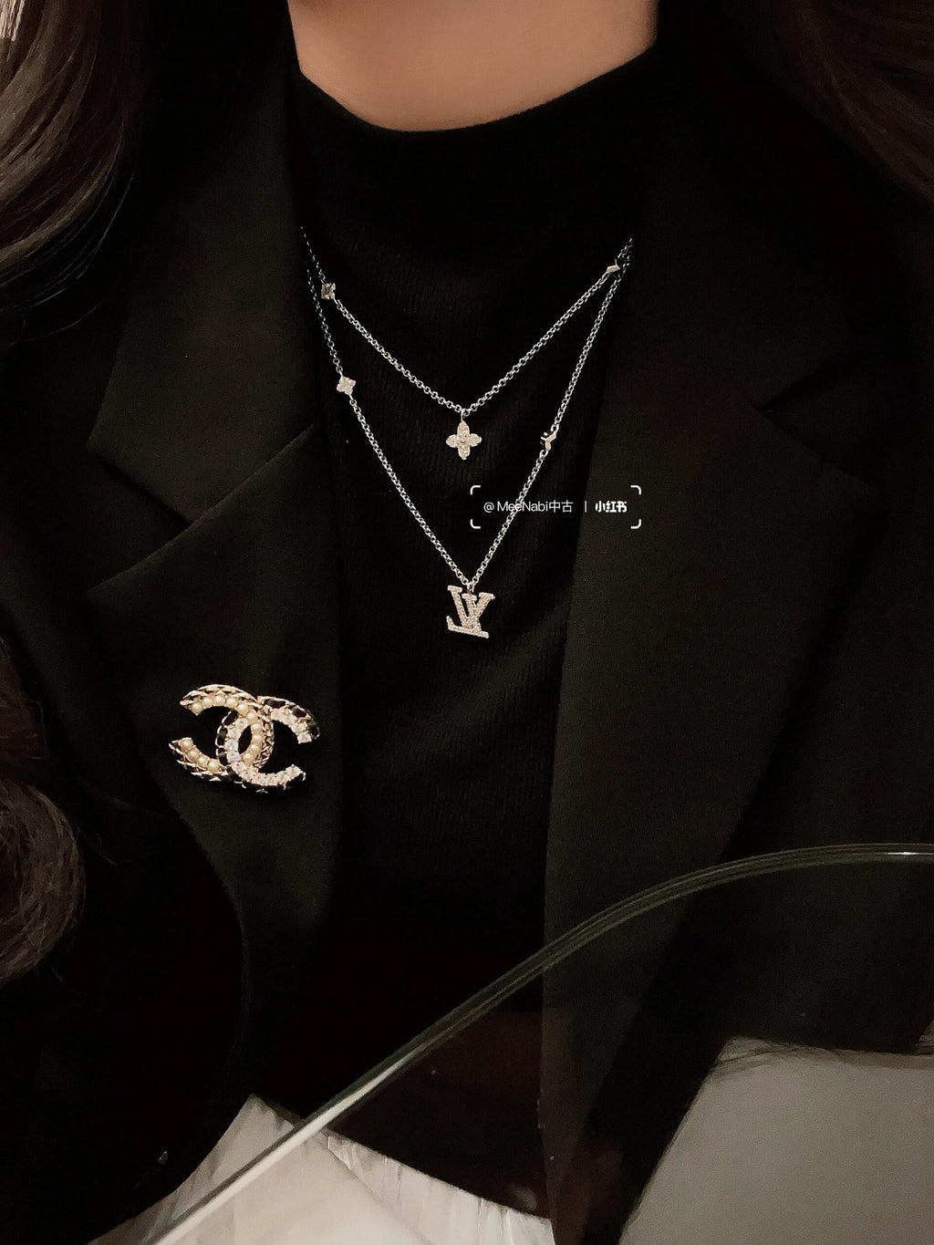 Louis Vuitton Silver-Tone Double-Layer Necklace - album image 10