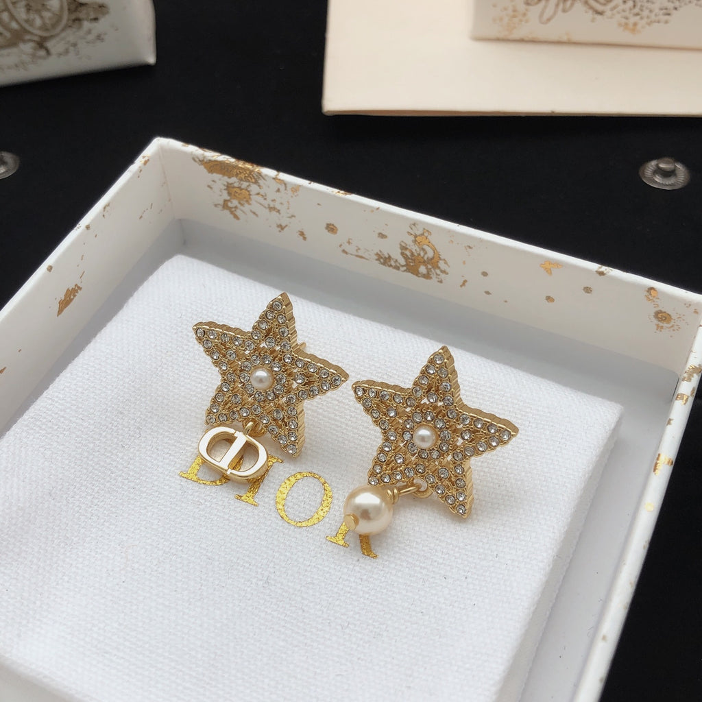 Dior Asymmetric Star CD Drop Earrings - product image 7