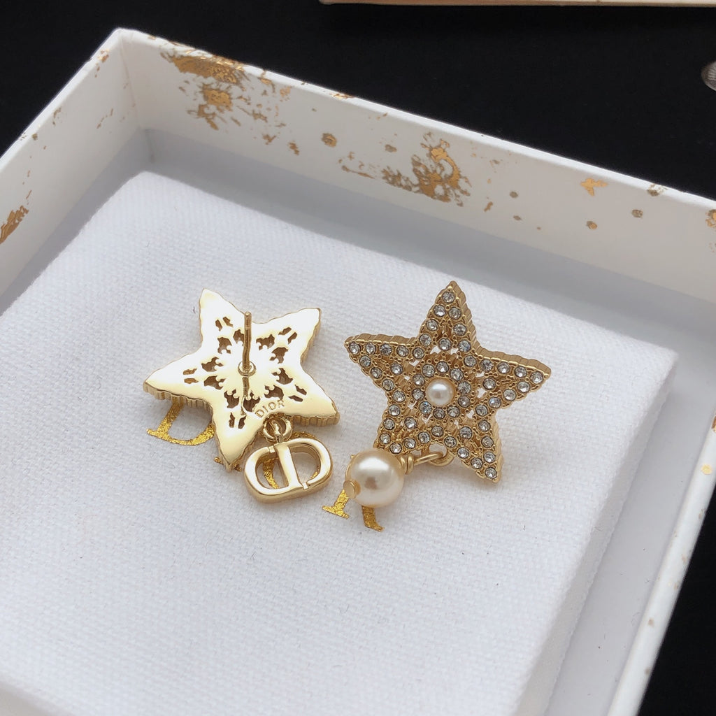 Dior Asymmetric Star CD Drop Earrings - product image 8