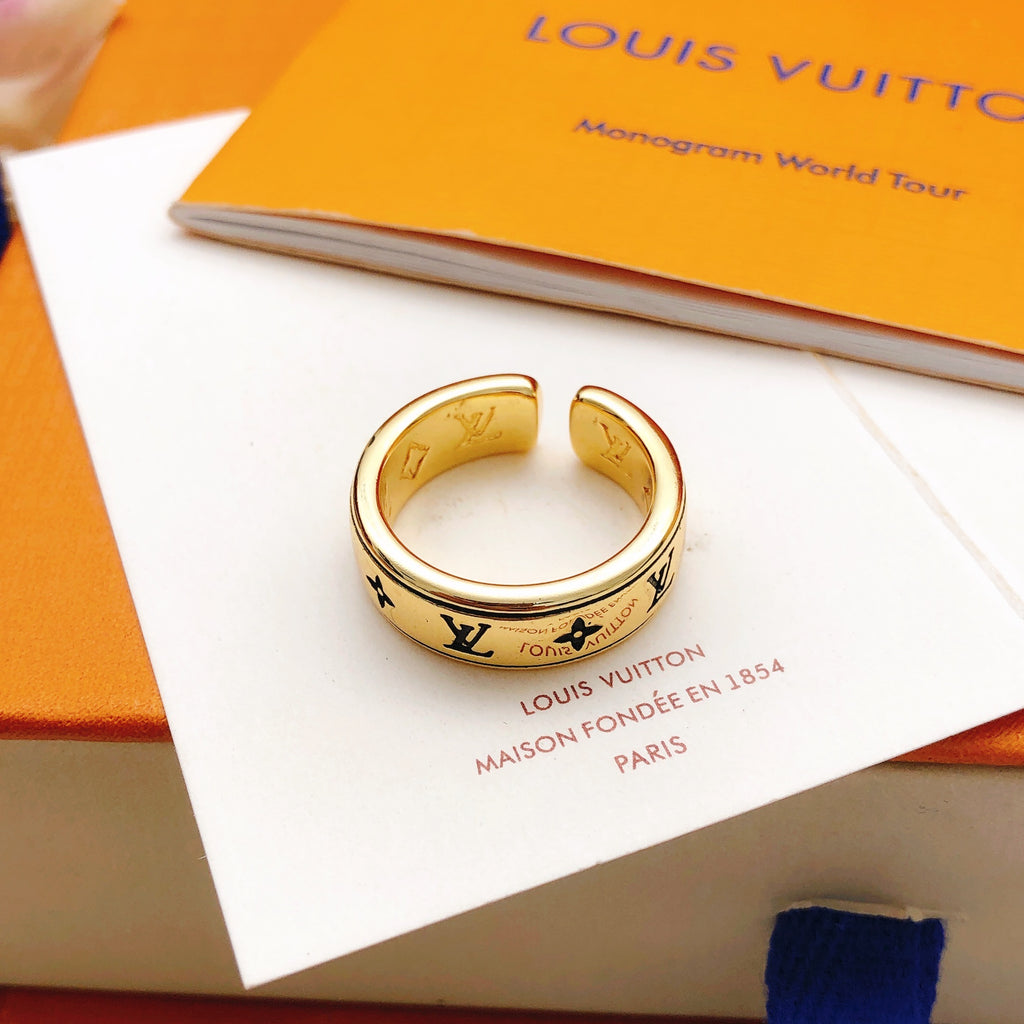 Louis Vuitton Gold-Tone Polished Ring - album image 8