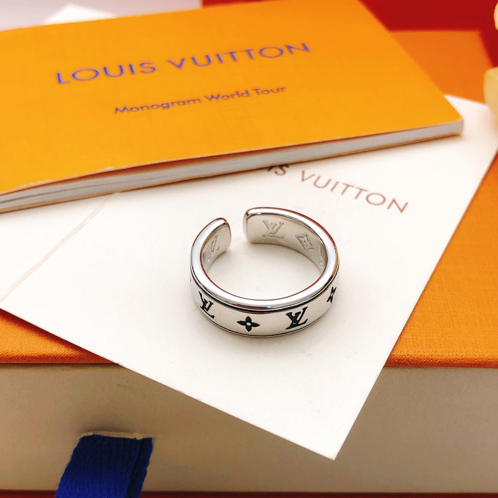 Louis Vuitton Silver-Tone Polished Ring - album image 4