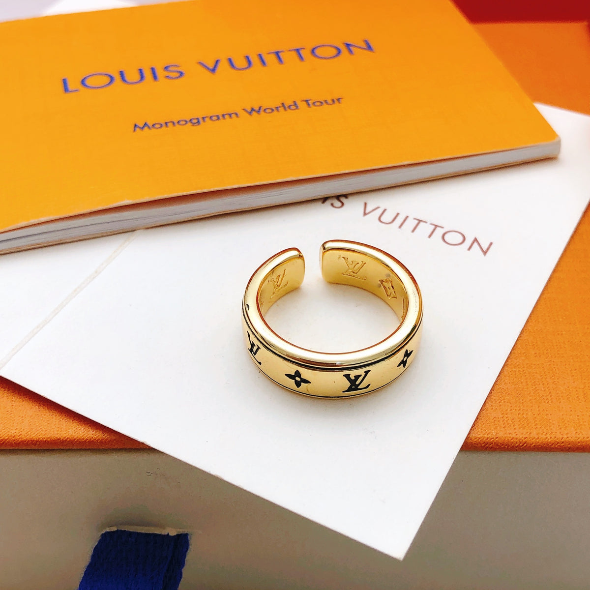 Louis Vuitton Gold-Tone Polished Ring - album image 4