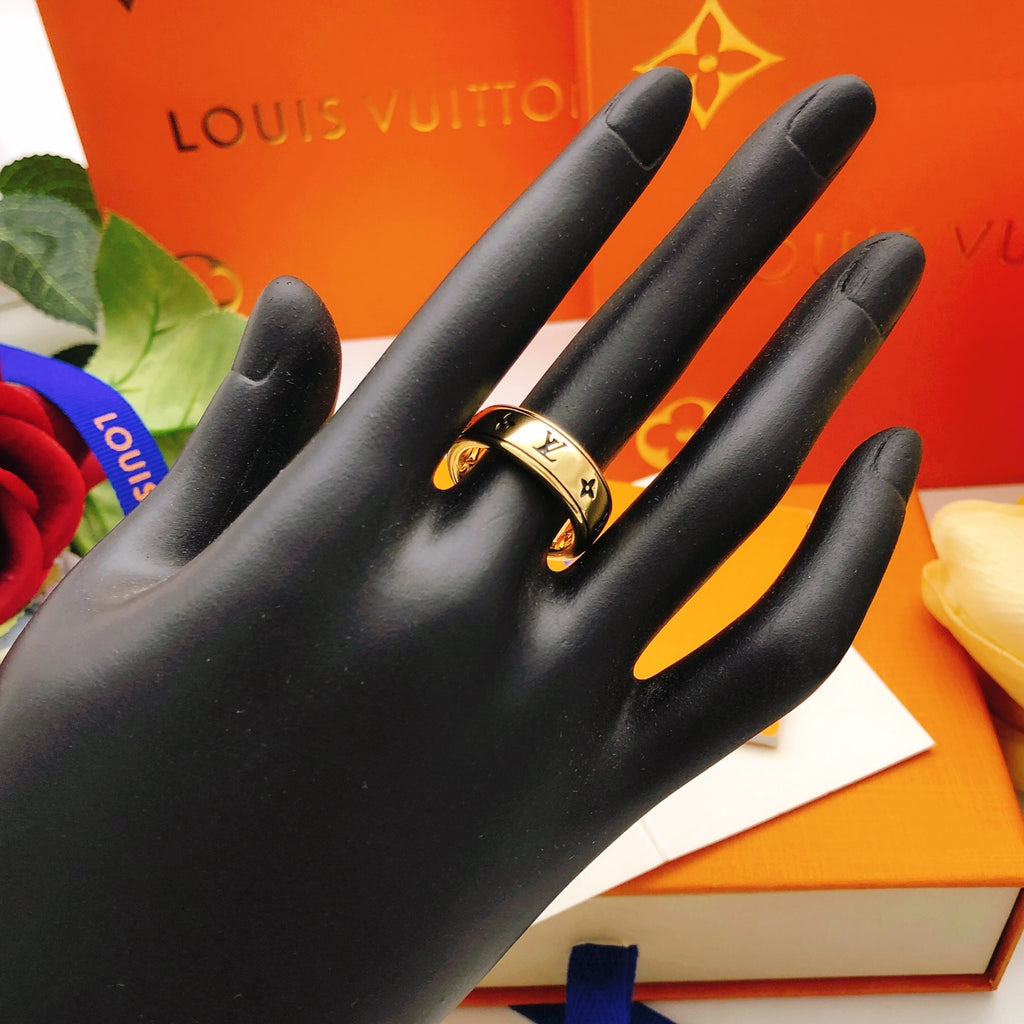 Louis Vuitton Gold-Tone Polished Ring - album image 3