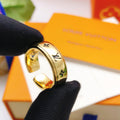 Louis Vuitton Gold-Tone Polished Ring - album image 1