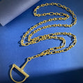 Gucci Gold-Tone Pendant Polished Chain Long Necklace - album image 1