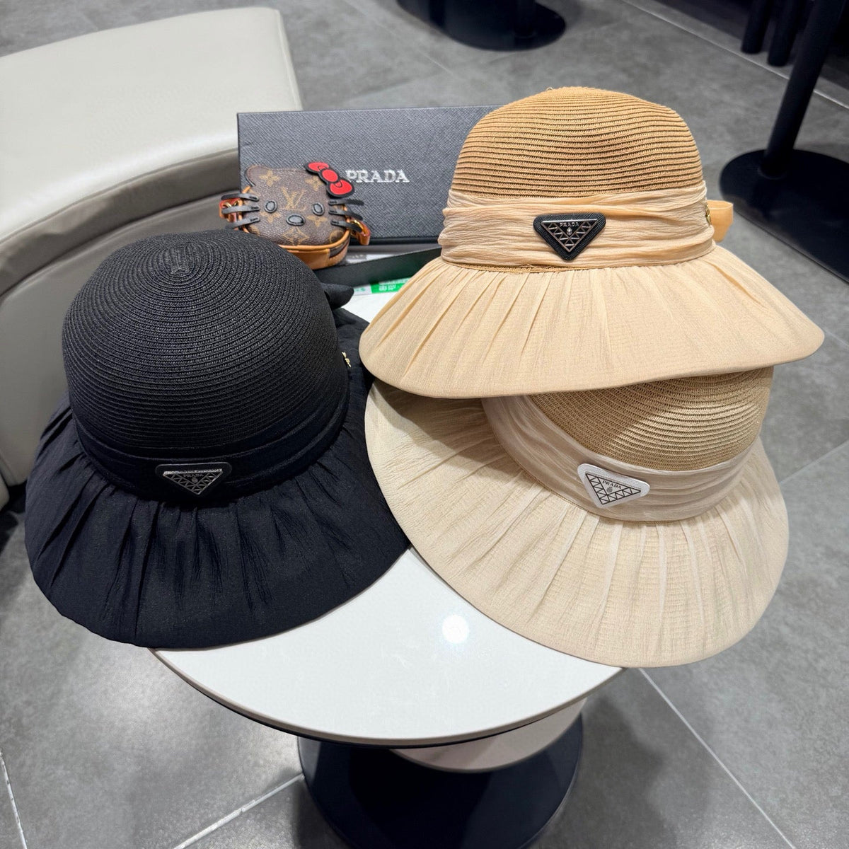 Prada Woven Bucket Hat - image 5