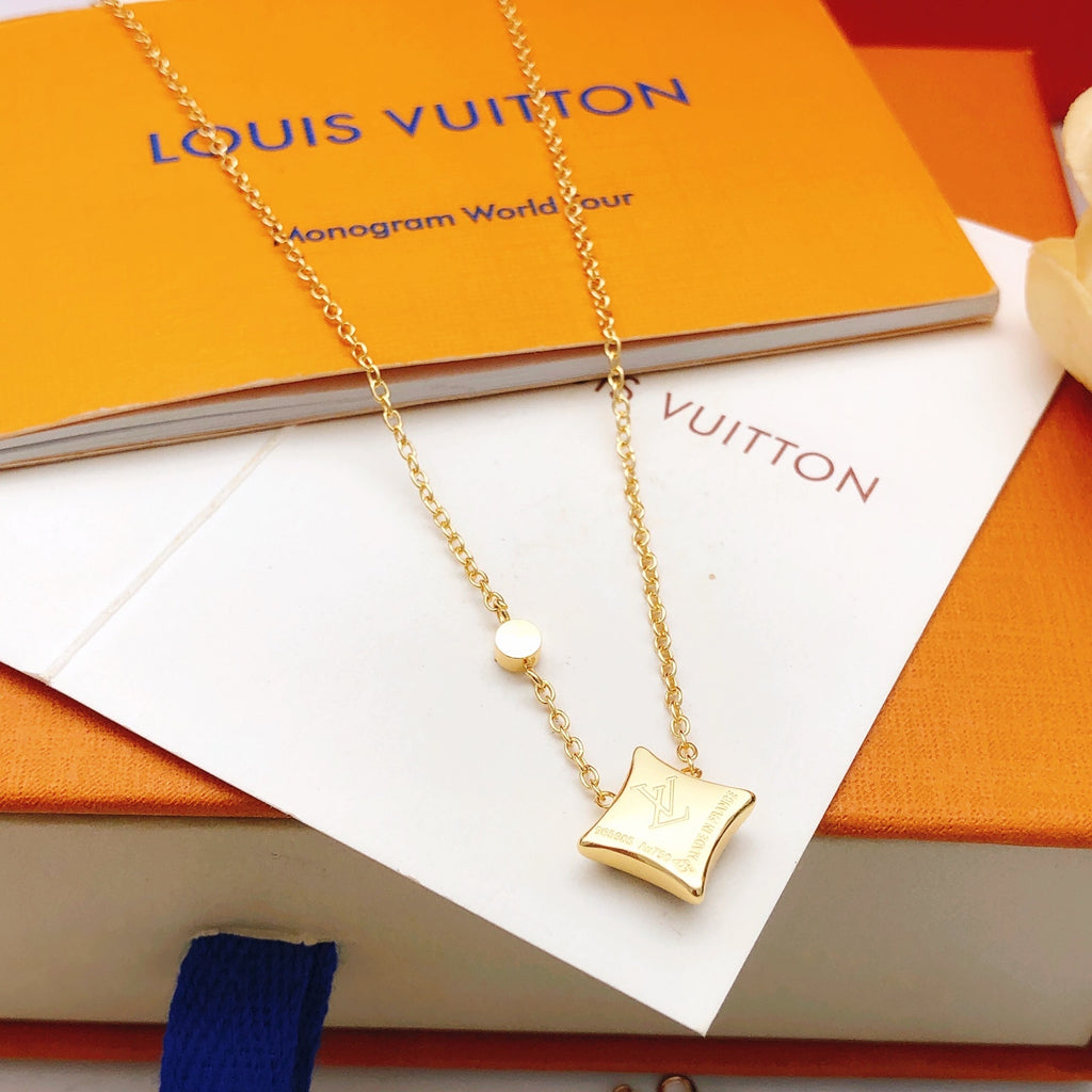 Louis Vuitton Gold-Tone White Mother-of-Pearl Necklace - album image 3