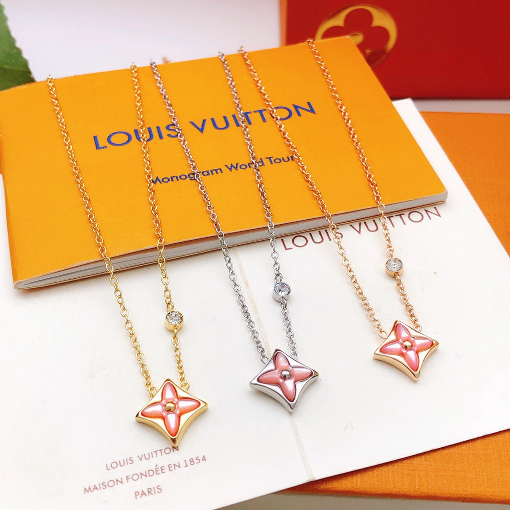 Louis Vuitton Pink Mother-of-Pearl Necklace - album image 12