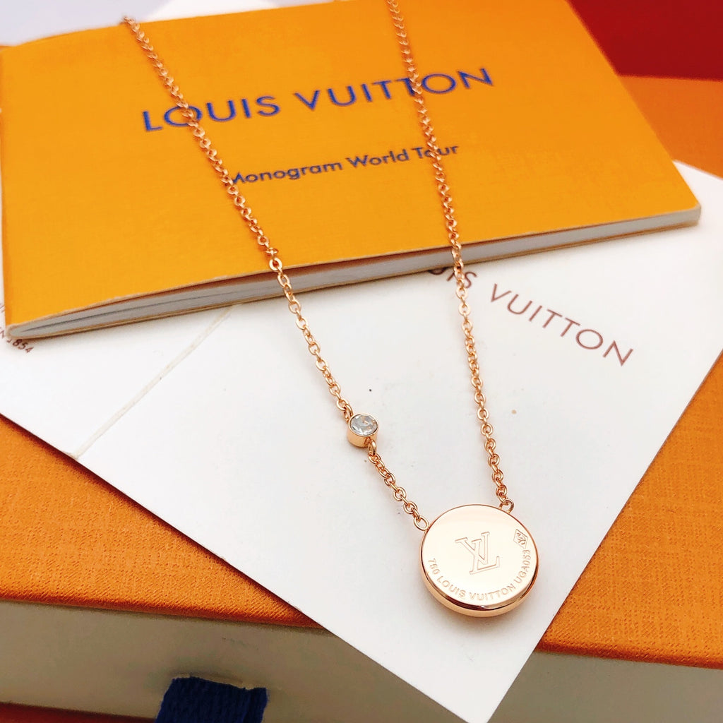 Louis Vuitton Rose Gold-Tone Gold-Tone White Mother-of-Pearl Necklace - album image 4