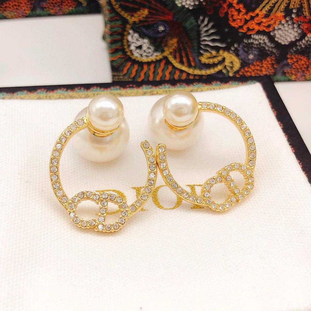 Dior Open Pearl-Look Hoop Earrings - product image 8