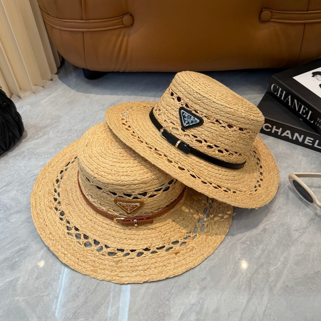 Prada Open Knit Wide Brim Hat - image 9