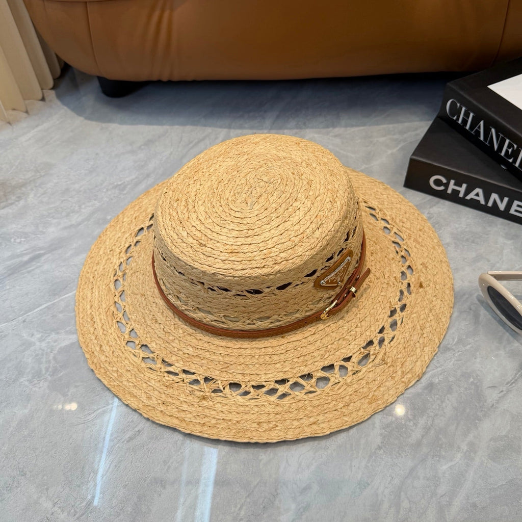Prada Open Knit Wide Brim Hat - image 3