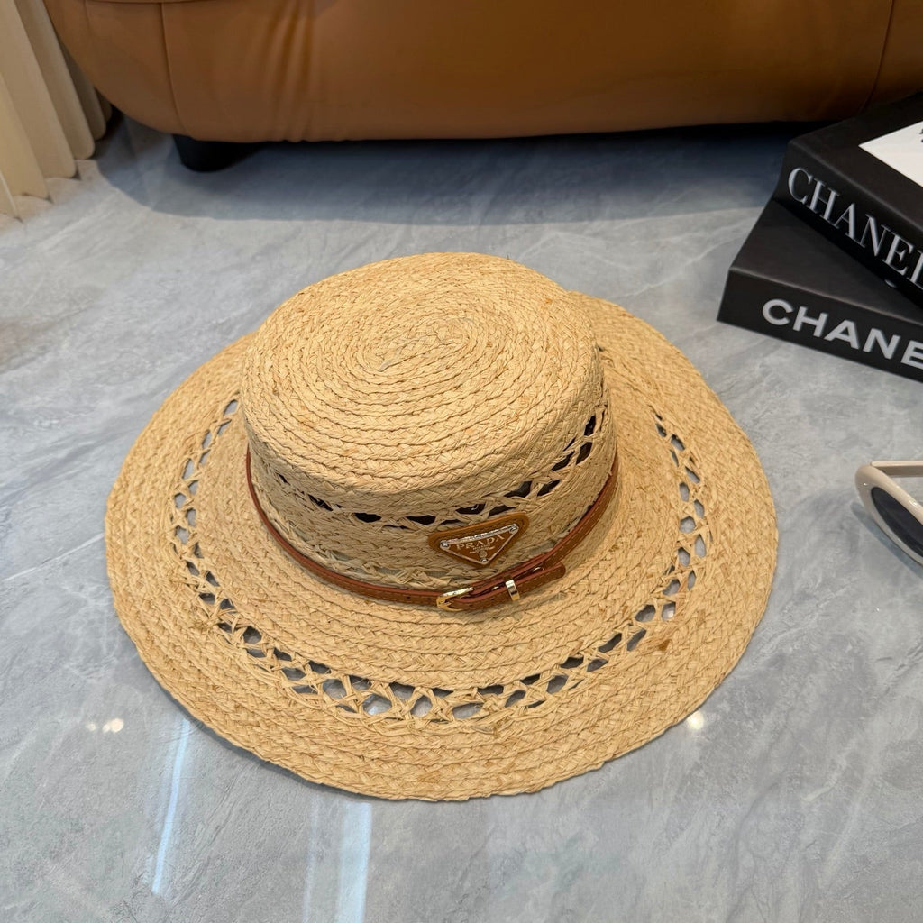 Prada Open Knit Wide Brim Hat - image 6