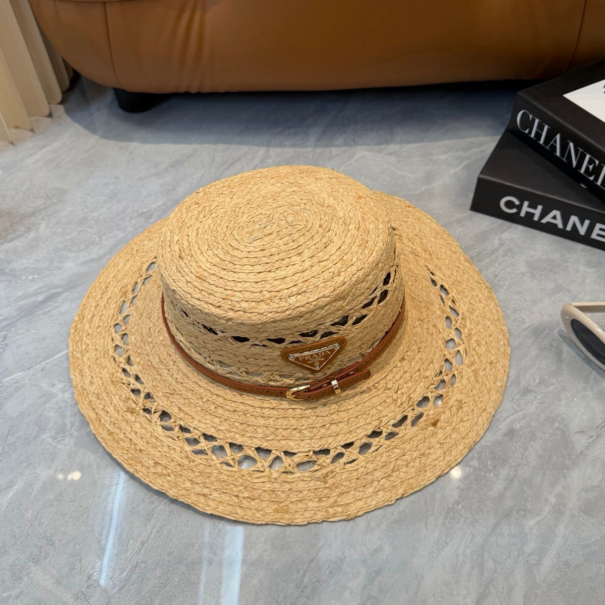 Prada Open Knit Wide Brim Hat - image 6