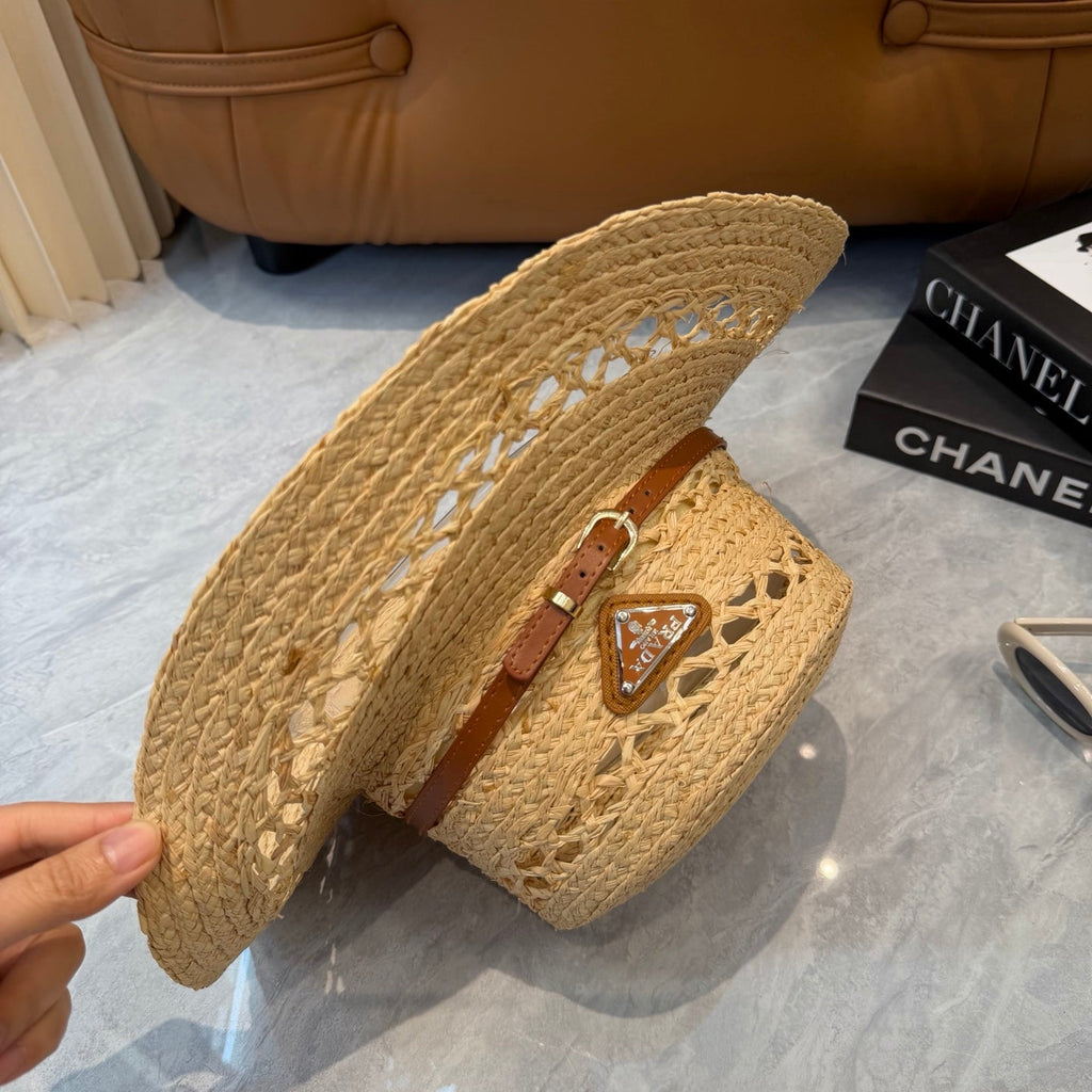 Prada Open Knit Wide Brim Hat - image 8