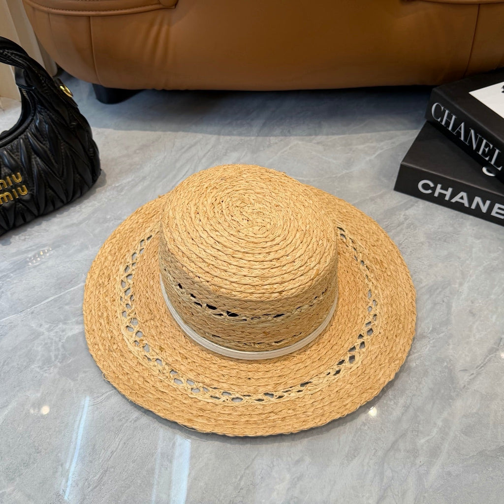 Prada Open Knit Wide Brim Hat - image 3