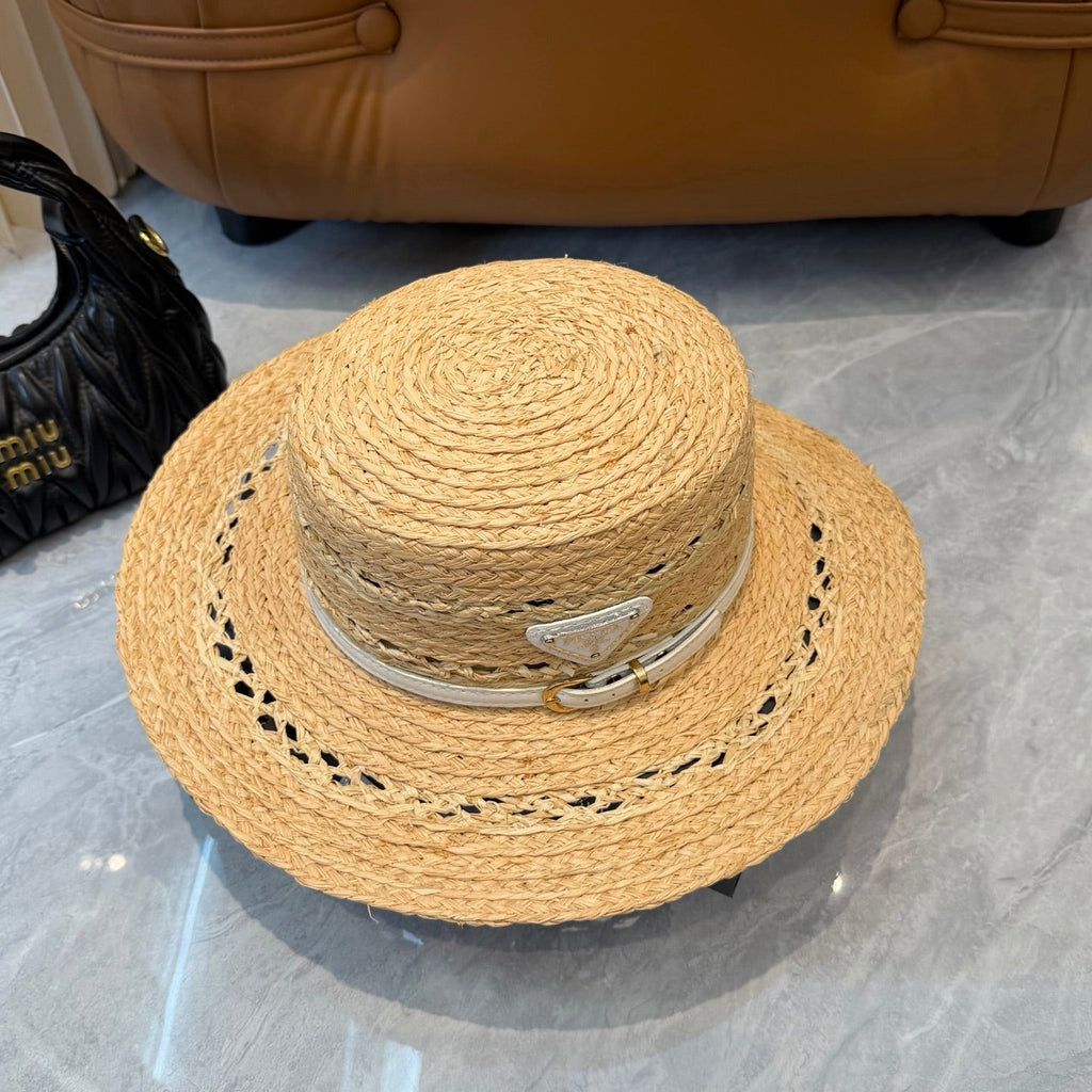 Prada Open Knit Wide Brim Hat - image 7