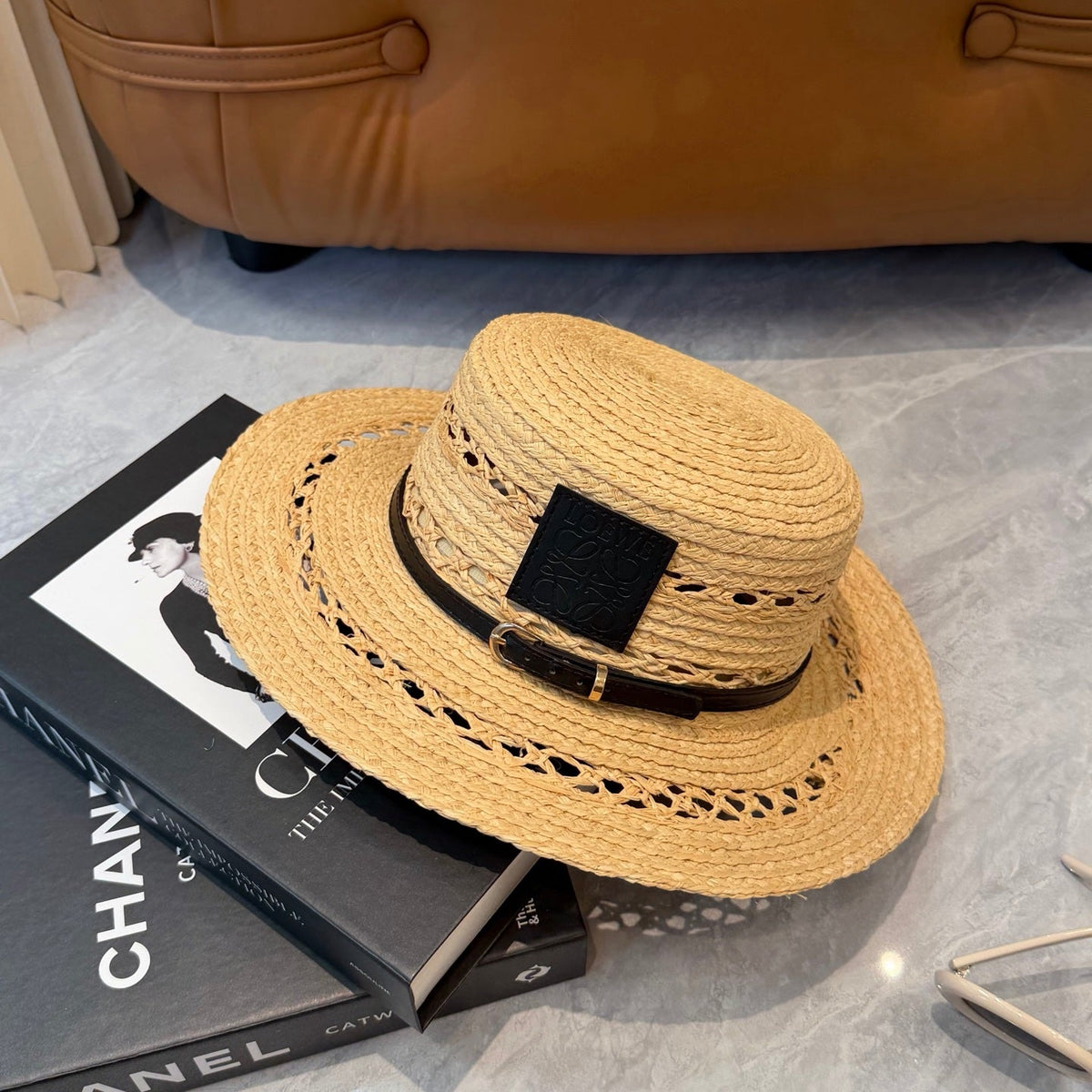 Loewe Open Knit Wide Brim Hat - image 5