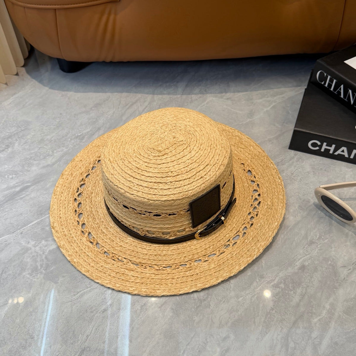 Loewe Open Knit Wide Brim Hat - image 6