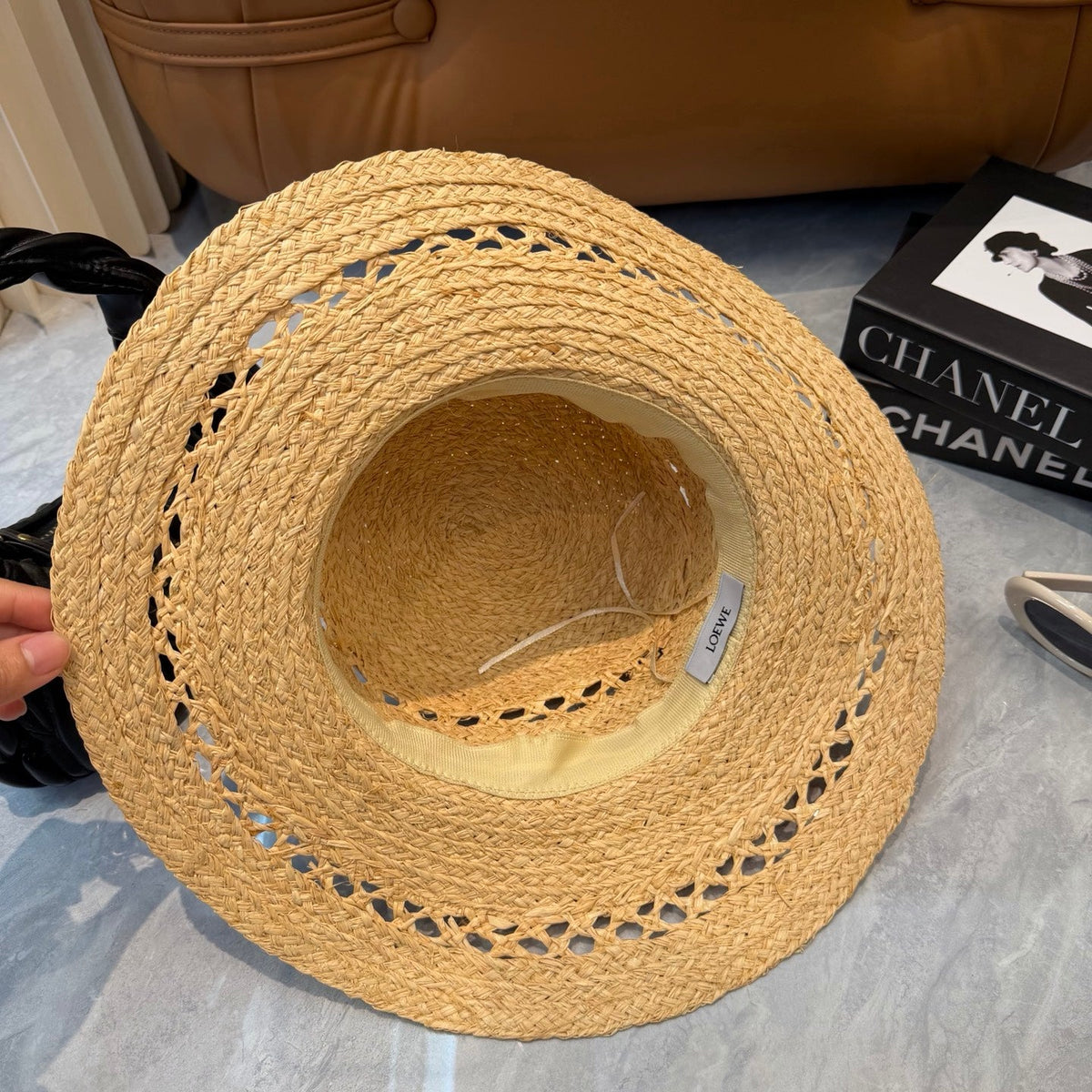 Loewe Open Knit Wide Brim Hat - image 4