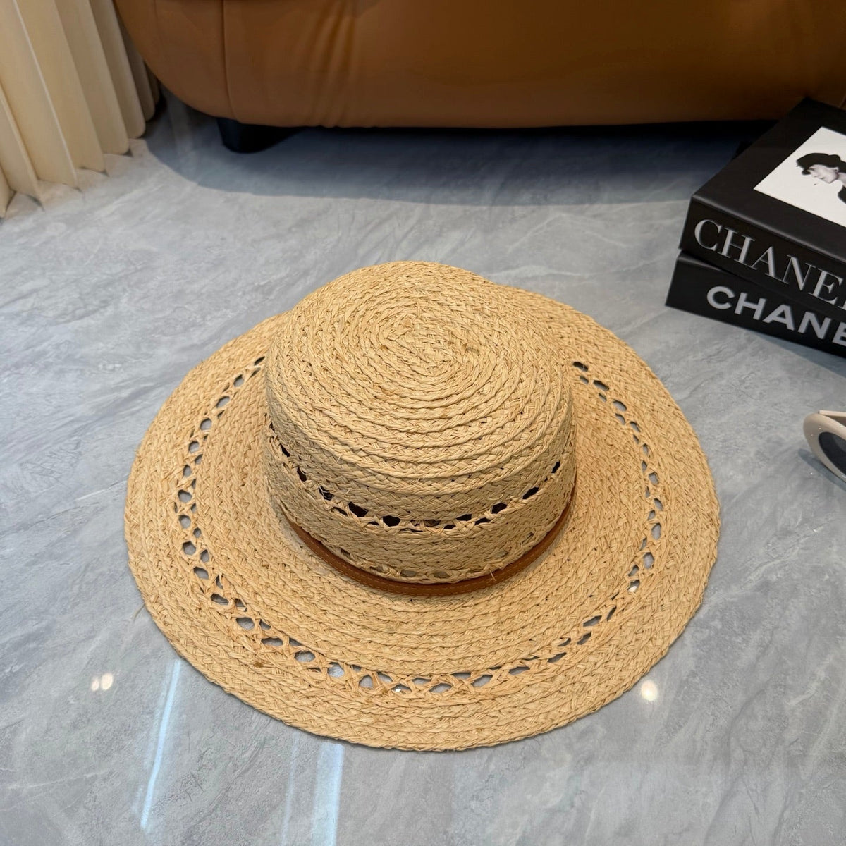 Loewe Open Knit Wide Brim Hat - image 3
