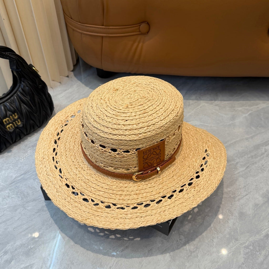 Loewe Open Knit Wide Brim Hat - image 7