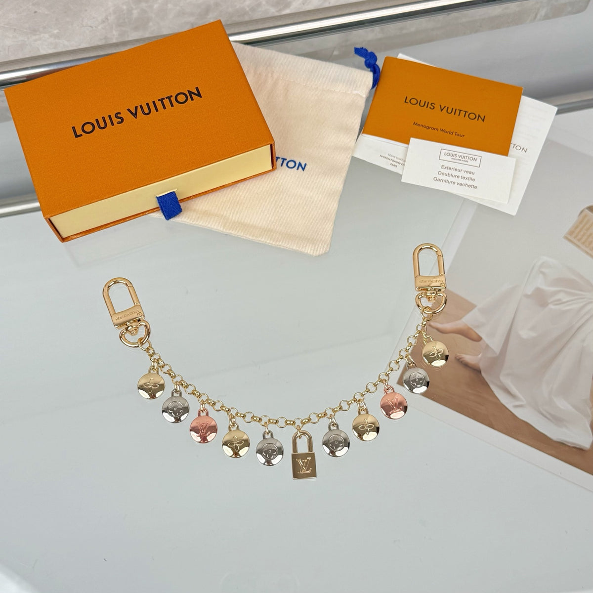 Louis Vuitton Spring Street Flower Monogram LV Letter Keychain - album image 1