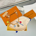 Louis Vuitton Confetti Chain Multicolor Flower Monogram LV Letter Padlock Keychain - album image 1