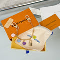 Louis Vuitton Confetti Chain Multicolor Flower Monogram LV Letter Padlock Keychain - album image 1