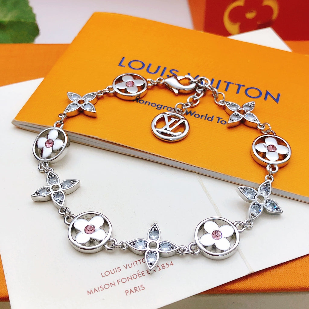 Louis Vuitton Silver-Tone Multicolor Crystal Accent Bracelet - album image 4