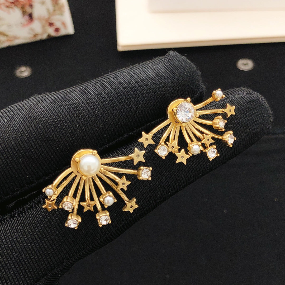 Dior Starburst Fan Earrings - product image 1